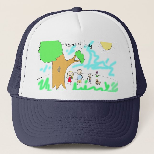 Casquette Ajouter l'oeuvre de votre enfant à cette oeuvre (Devant)