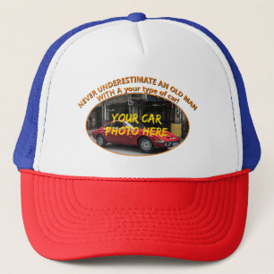 Casquette Ajouter Nom Sa Photo de Voiture Texte, Ne jamais s