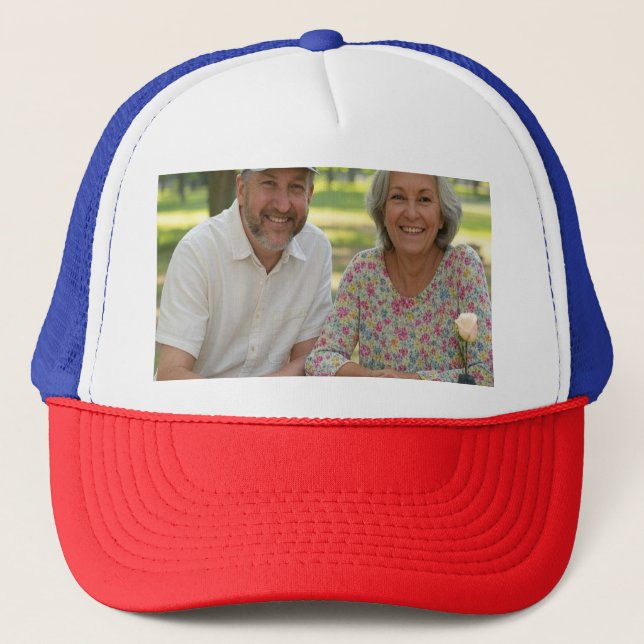 Casquette Ajouter une Personnaliser photo retraitée (Devant)