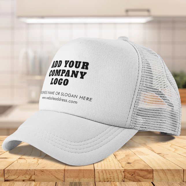 Casquette Ajouter votre logo Entreprise Shoroom Employés (Business Logo Employees Annual Event Custom Trucker Hat)
