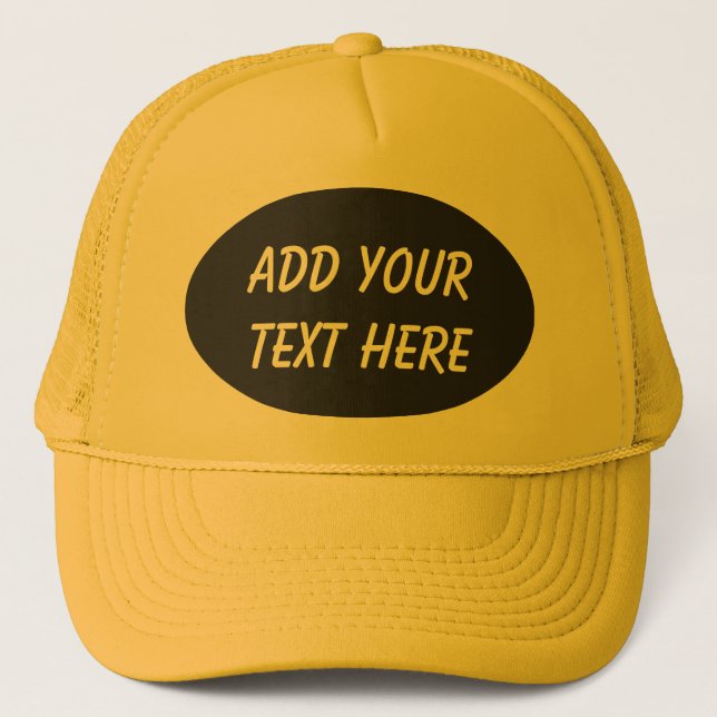 CASQUETTE AJOUTER VOTRE TEXTE ICI-CASQUETTE (Devant)