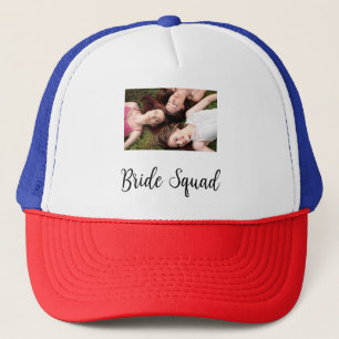 Casquette Ajoutez votre nom photo bridesmaid squad marié par