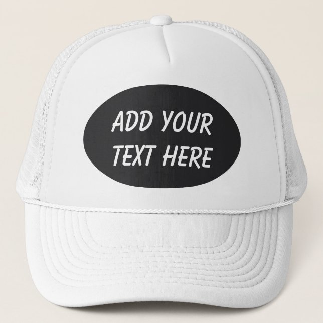 CASQUETTE AJOUTEZ VOTRE TEXTE HERE-HAT (Devant)