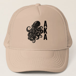 Casquette AKA Pieuvre Noire Minimaliste - Esthét
