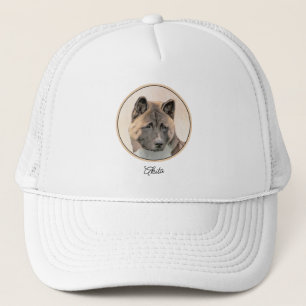 Casquette Akita Peinture - Cute Original Chien Art