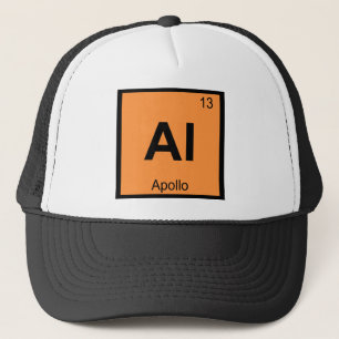 Casquette Al - Symbole de tableau périodique de la chimie de