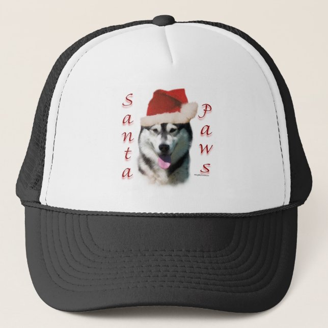 Casquette Alaskan Malamute Père Noël Paws (Devant)
