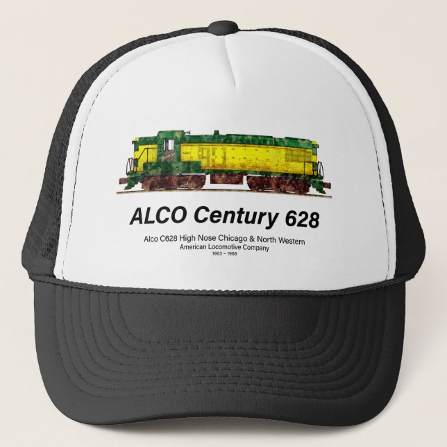 Casquette Alco C-628 aka Alco Century 628 Diesel Locomotive (Devant)