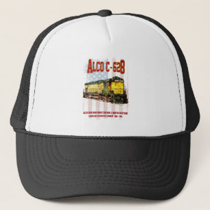 Casquette Alco C-628 Diesel Locomotive et drapeau américain