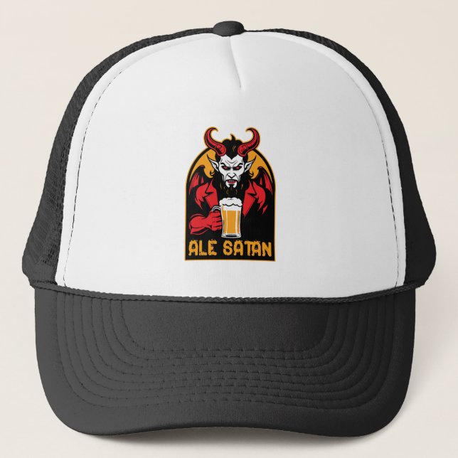 Casquette Ale Satan - Boire de la bière (Devant)