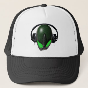 Casquette Alien de reptile pissé DJ {fâché} dans des