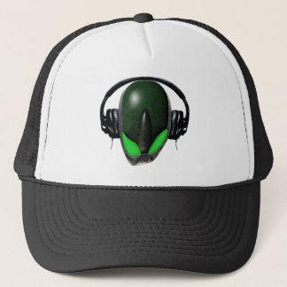Casquette Alien de reptile pissé DJ {fâché} dans des