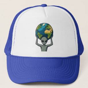 Casquette Alien Gris Soulever la Terre 🌍👽