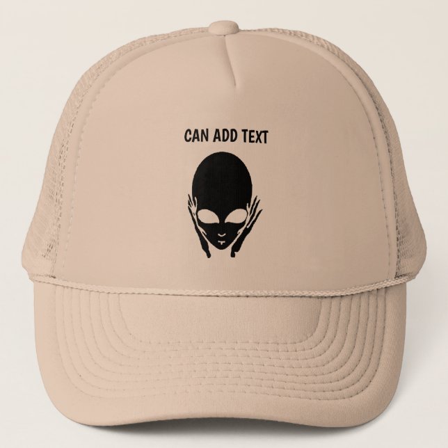 Casquette Alien ne voit aucun mal (Devant)