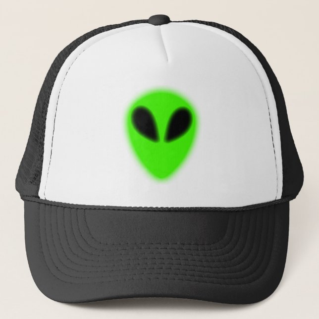 Casquette Alien vert brillant (Devant)
