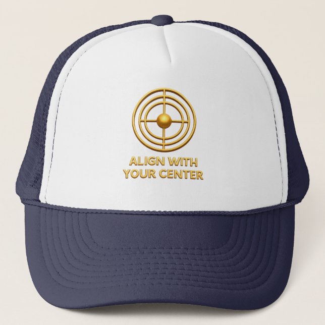 Casquette Align With Your Center golden Balance & Inner Ha (Devant)