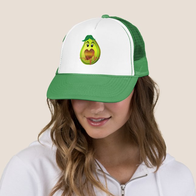 Casquette aliment ami du cœur d'avocat (En situation)