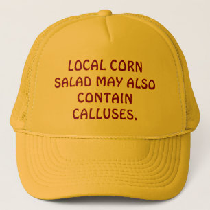 CASQUETTE ALIMENTAIRE BRUT."SALADE DE MAÏS LOCALE.