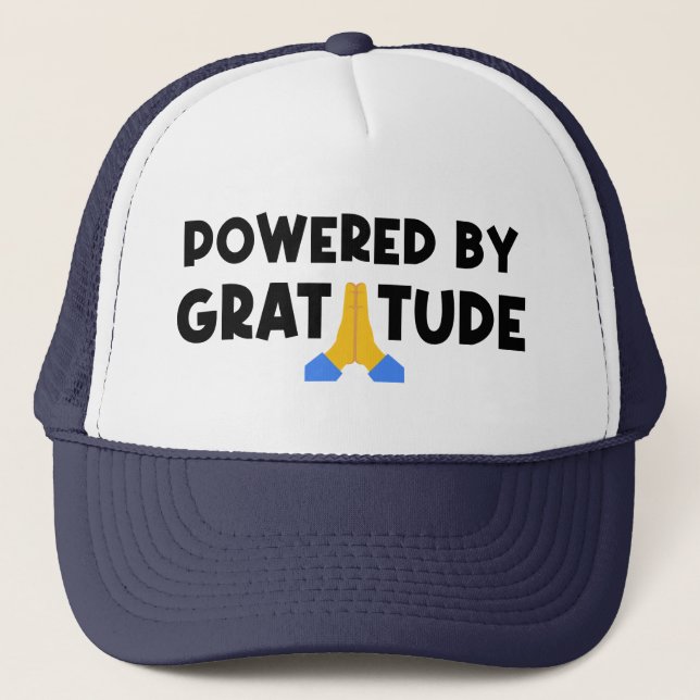 Casquette Alimenté par la gratitude (Devant)