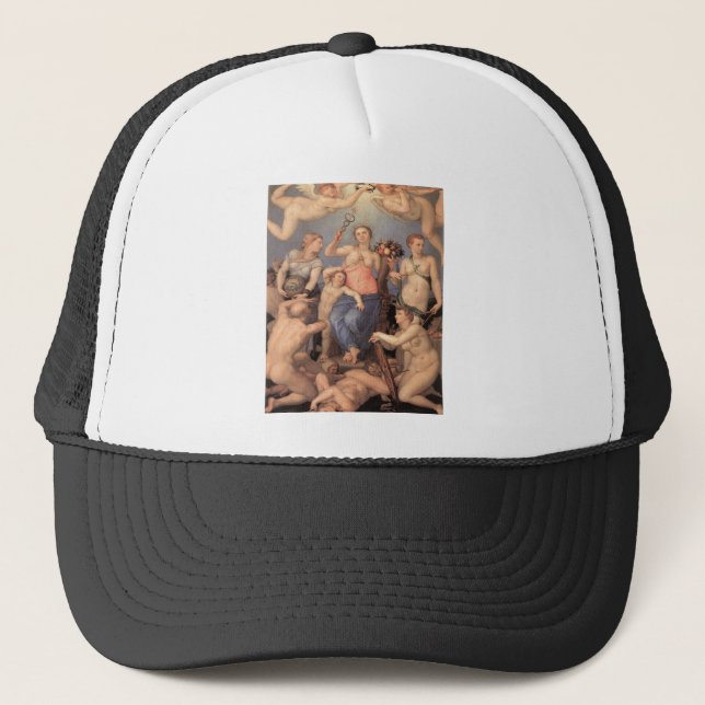 Casquette Allégorie de bonheur par Agnolo Bronzino (Devant)