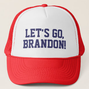 Casquette Aller Brandon texte imprimé sur le chapeau de cami