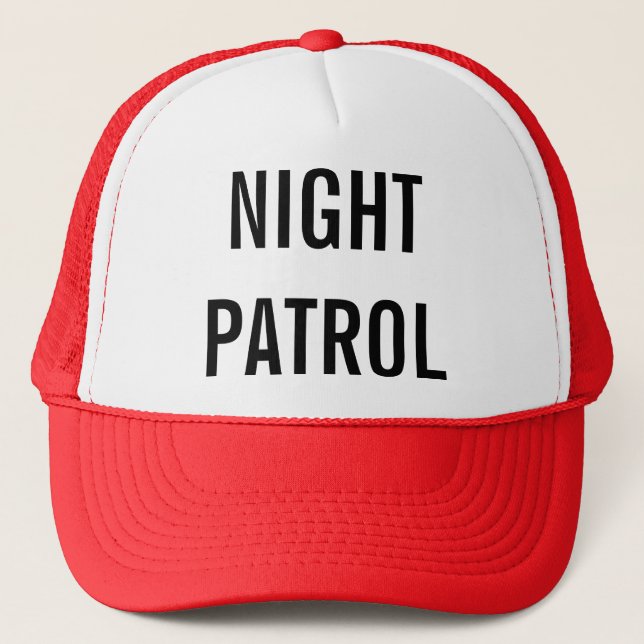 Casquette Aller sur la patrouille de nuit (Devant)