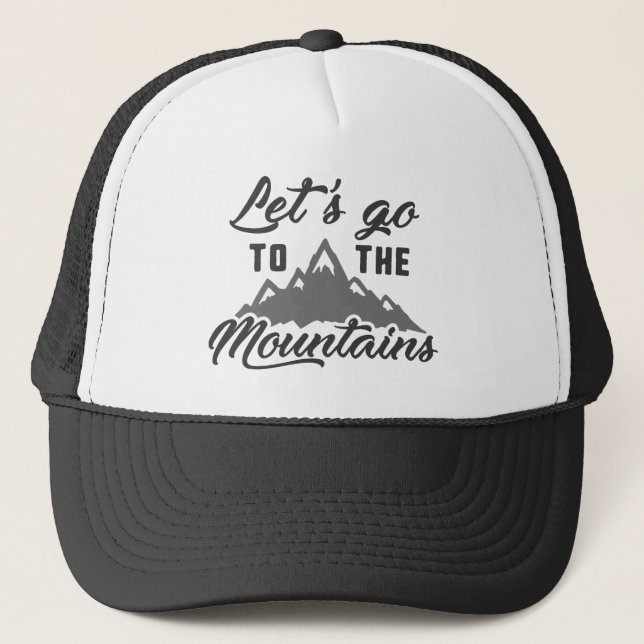 Casquette Allons à la montagne. (Devant)