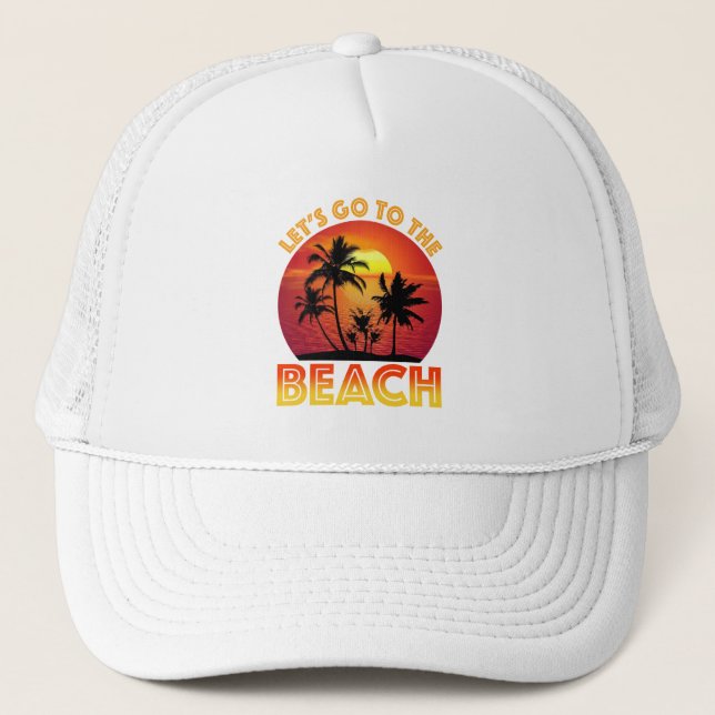 Casquette Allons à la Plage (Devant)