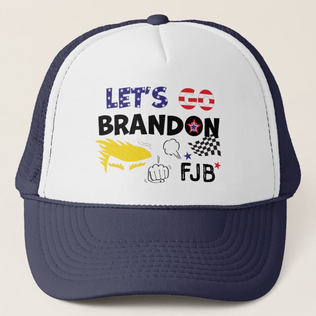 CASQUETTE ALLONS BRANDON AVEC TRUMP (Devant)