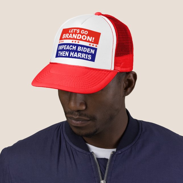 Casquette Allons Brandon IMPEACH BIDEN ALORS HARRIS (En situation)