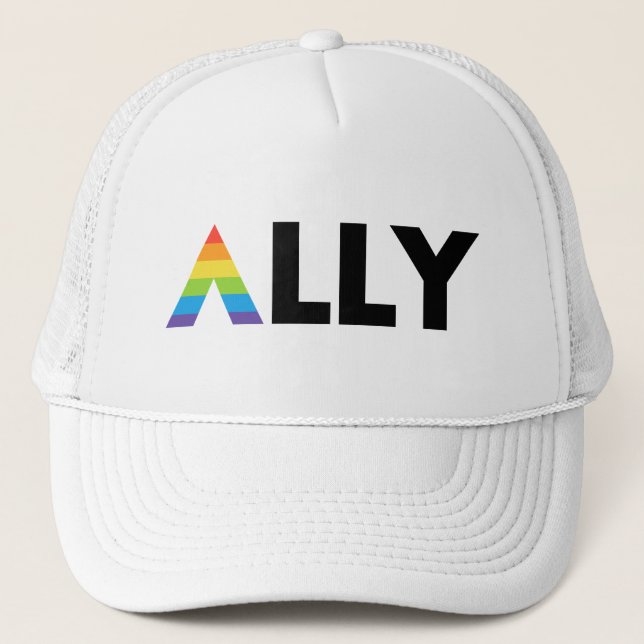 Casquette Ally droit LGBTQ Rainbow LGBT (Devant)