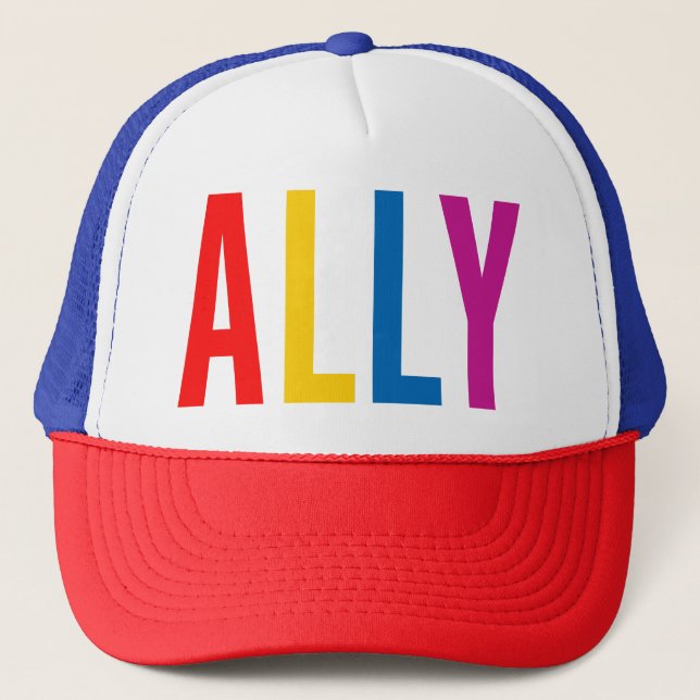 Casquette Ally to the LGBTG Community Diversity Equity (Devant)
