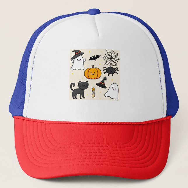 Casquette Almofada fofa com desenho Happy Halloween (Devant)