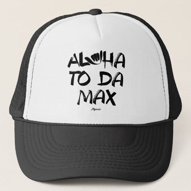 Casquette Aloha au DA maximum (noir) (Devant)