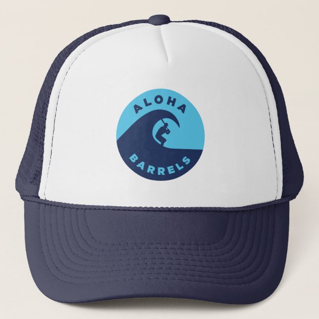 Casquette Aloha Barrels 2 couleur circulaire Logo (Devant)