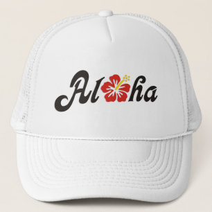 Casquette Aloha Hibiscus - plat design Hawaii + vos idées