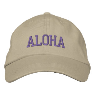 CASQUETTE ALOHA (kaki avec Turquoise foncé)