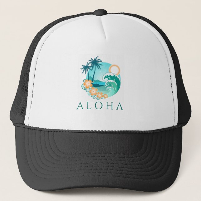 Casquette Aloha Tropical (Devant)