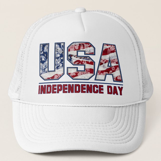 Casquette Aloha USA Independence Day American (Devant)