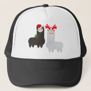 Casquette alpacas de rennes de noël