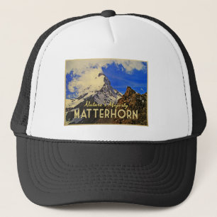 Casquette Alpes de Matterhorn vintages