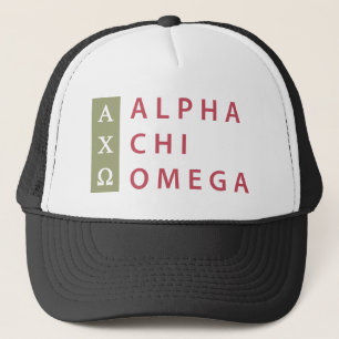 Casquette Alpha Chi Omega Logo Empilé