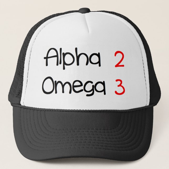 Casquette alpha oméga (Devant)