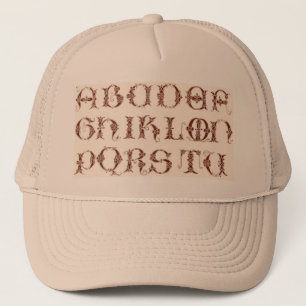 Casquette alphabet
