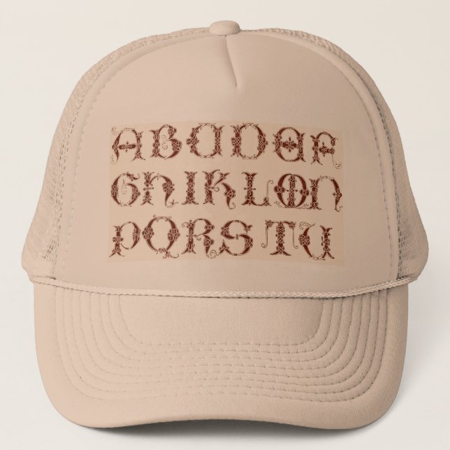 Casquette alphabet (Devant)