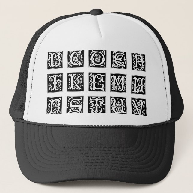 Casquette alphabet (Devant)