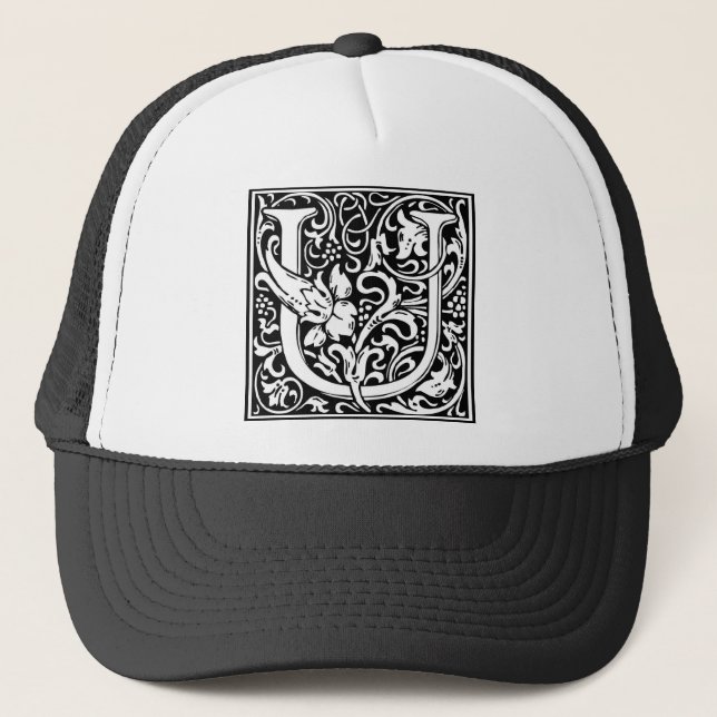 Casquette Alphabet « U » de William Morris (Devant)