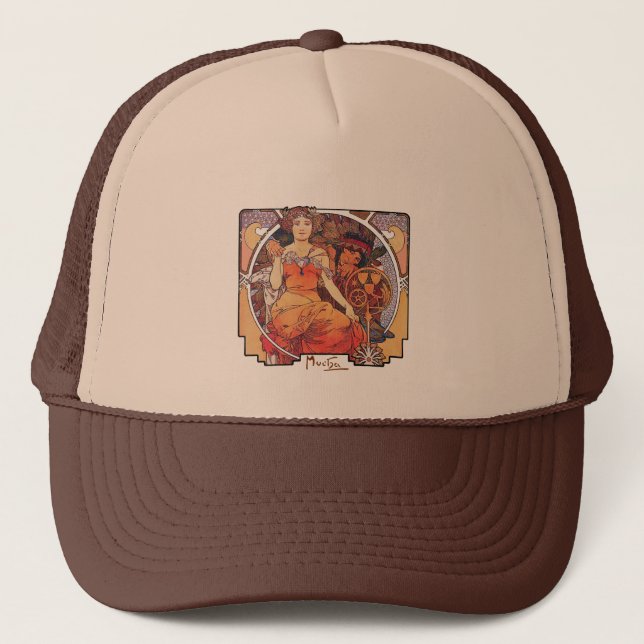 Casquette Alphonse Mucha - Salon mondial 1904 St. Louis (Devant)
