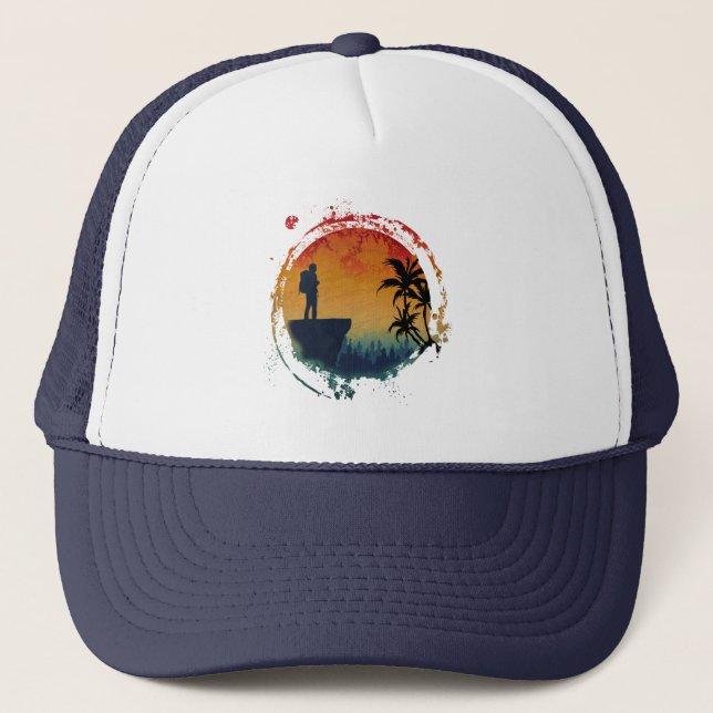 CASQUETTE ALPINISTE ESCALADE SUR ROCHE VINTAGE (Devant)