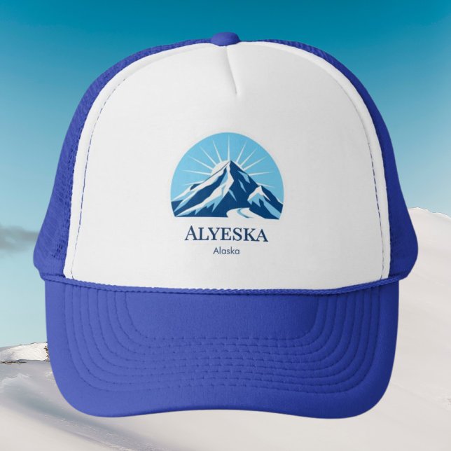 Casquette Alyeska Alaska ski resort vacation Hat (Créateur téléchargé)